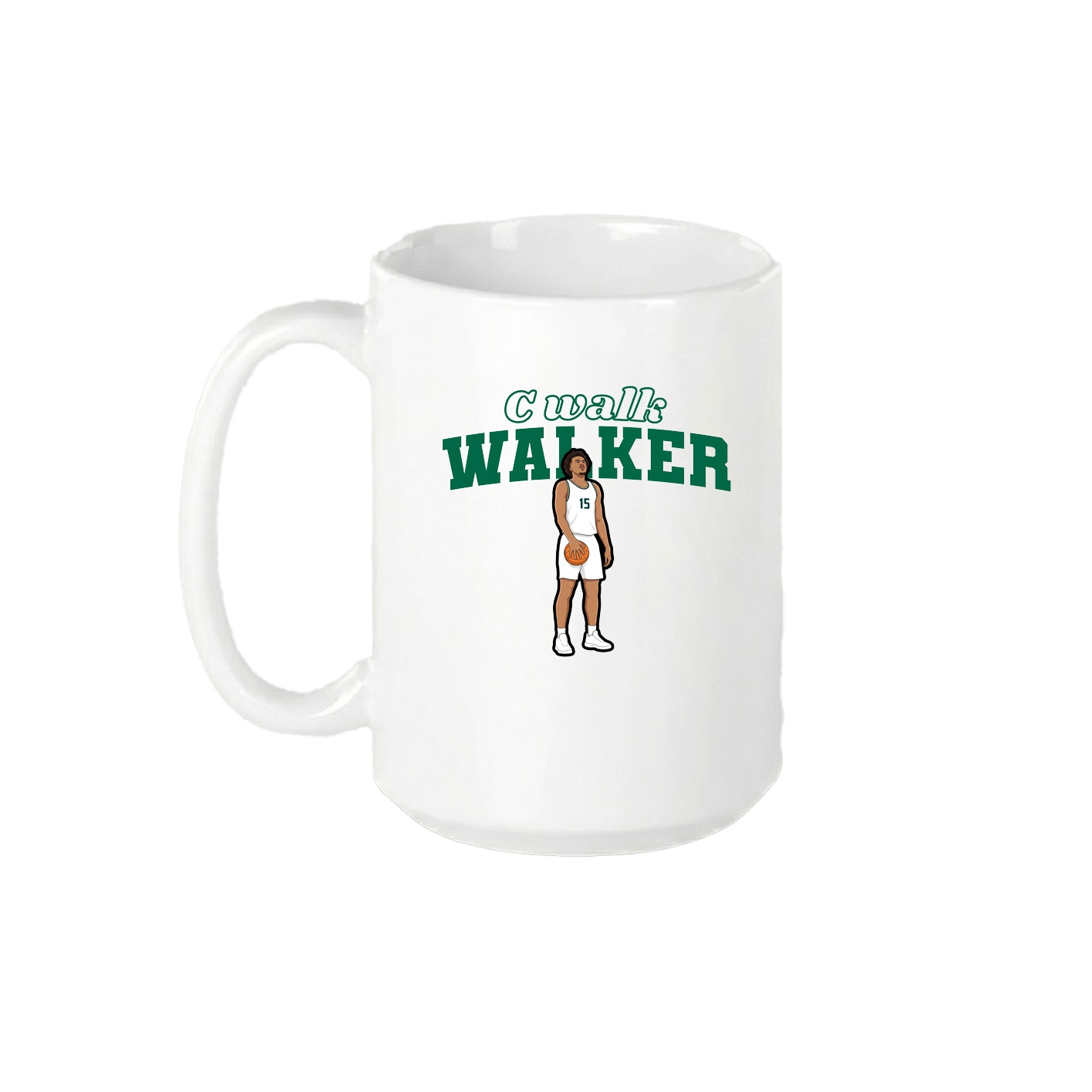 15oz Coffee Mug — Name Arch in White