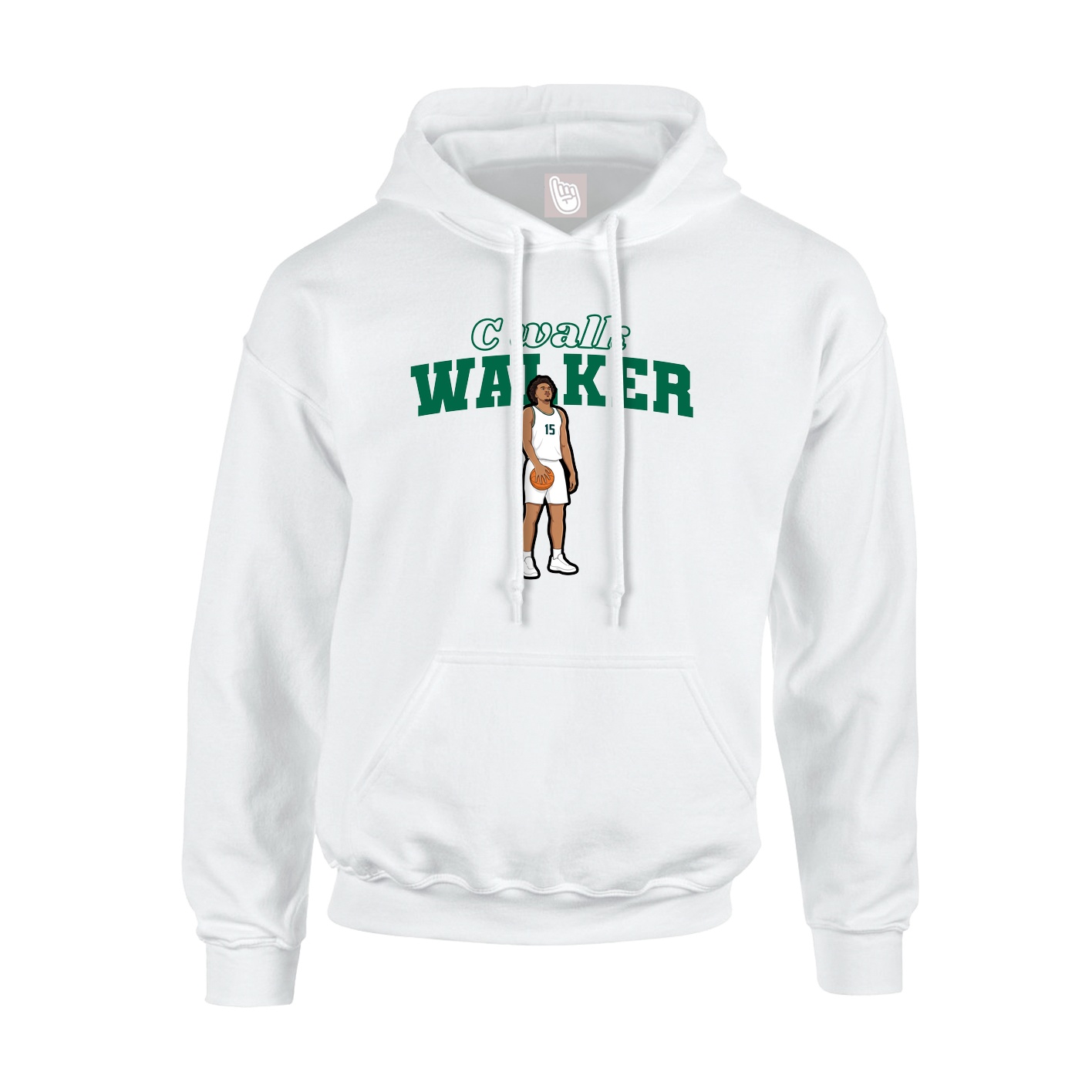 Hoodie — Name Arch in White