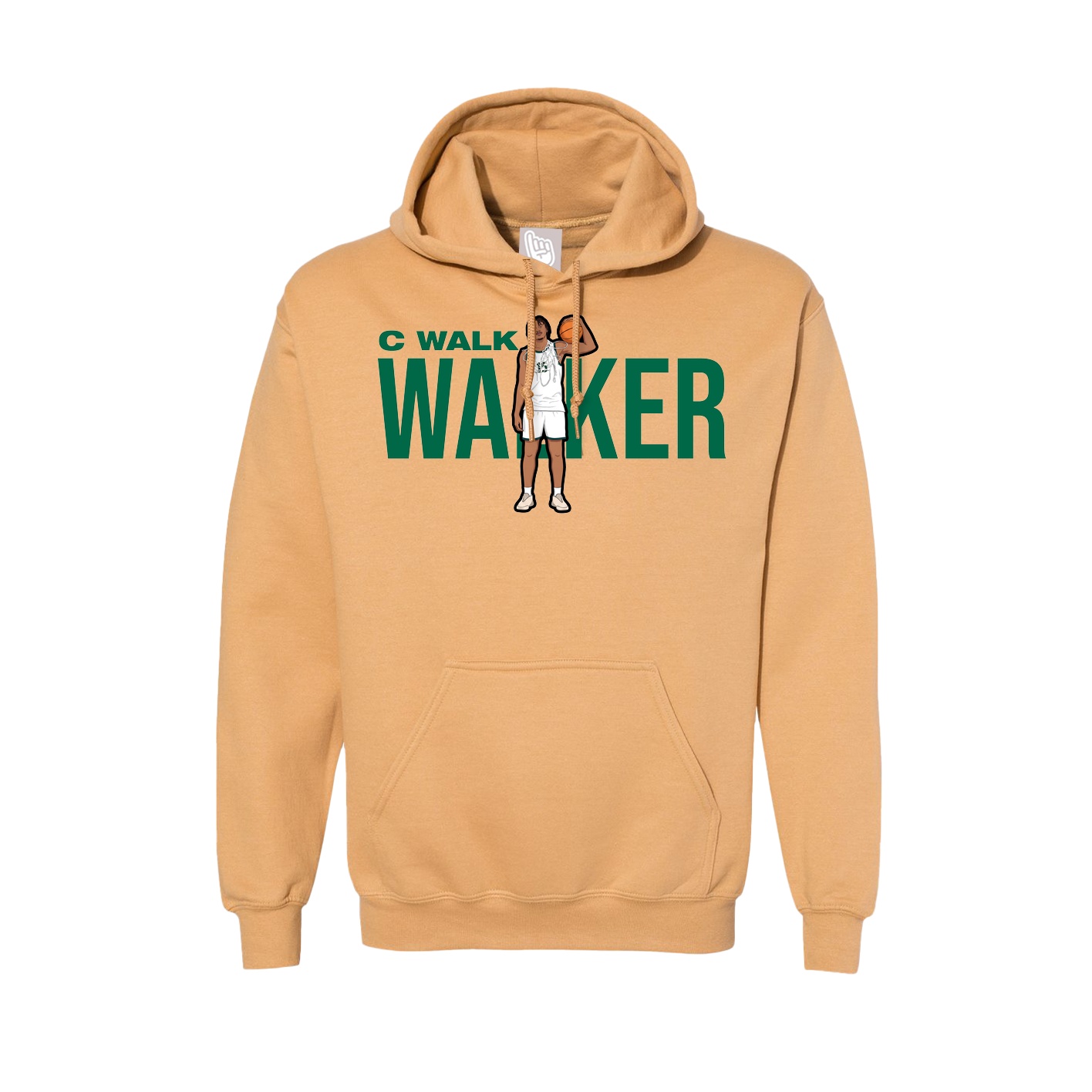 Hoodie — Player Name in Vegas Gold