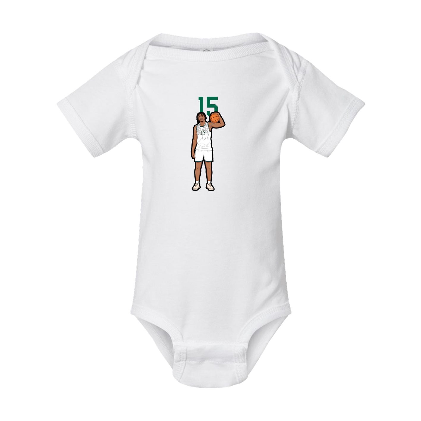 Baby Onesie — Number Top in White