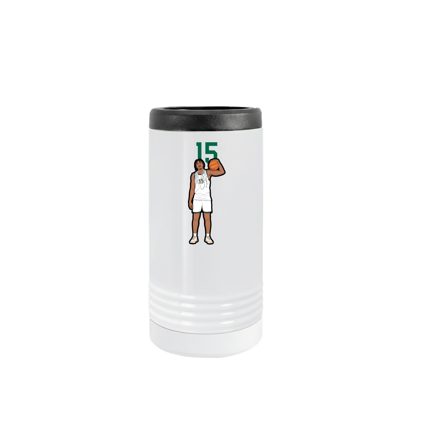 Slim Beverage Holder — Number Top in White