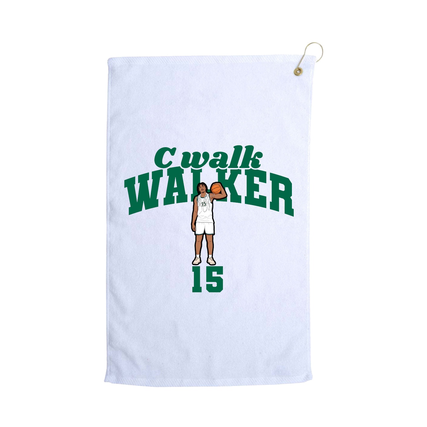 Golf Towel — Signature Arch in White