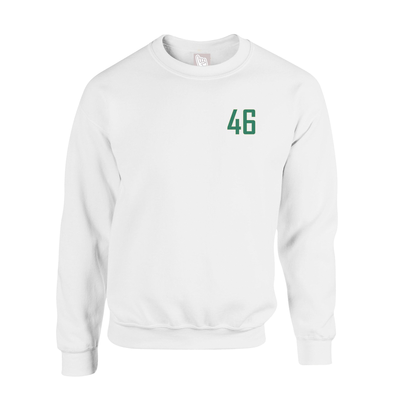 Fleece Crew — Front Shirsy in White