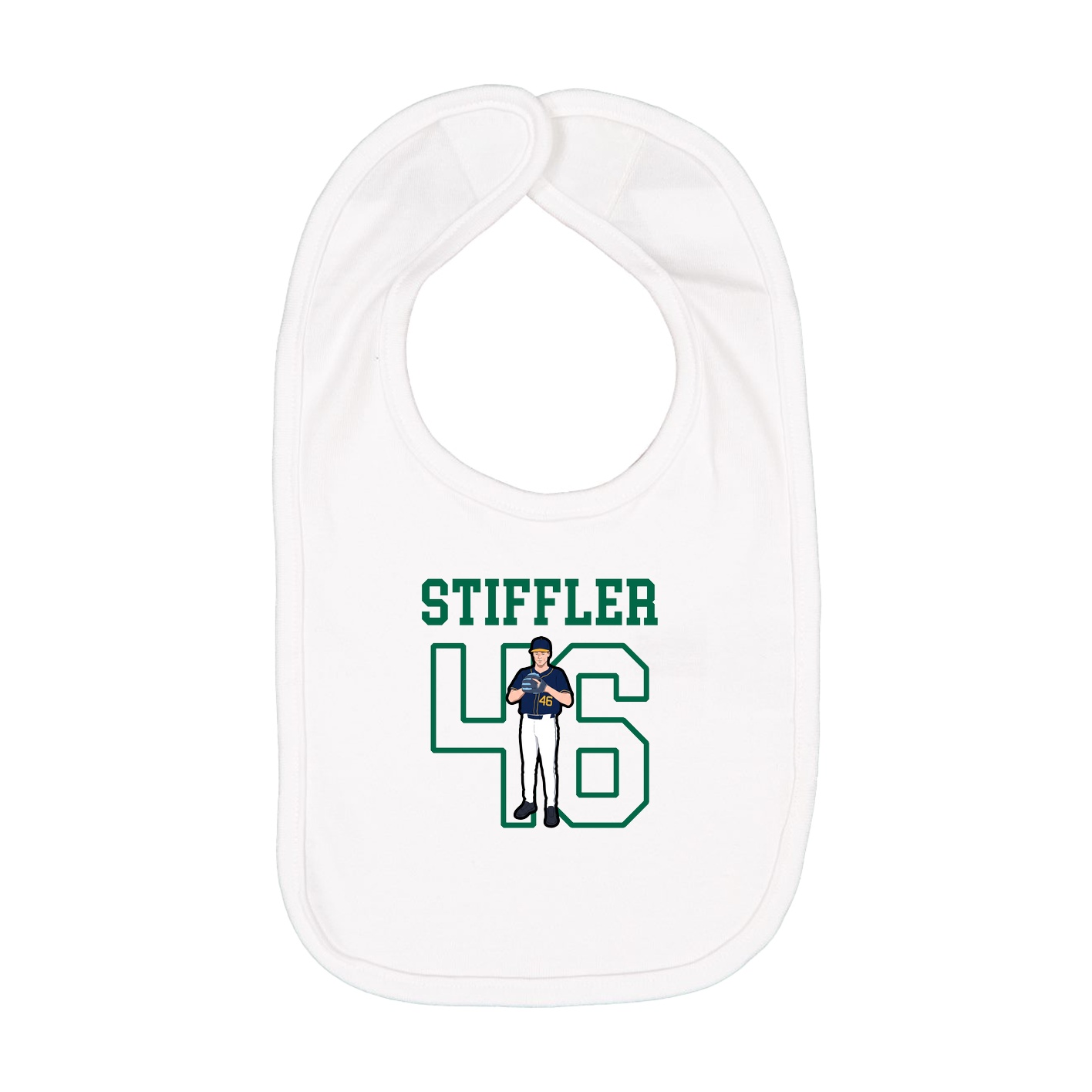 Infant Bib — Shirsey in White