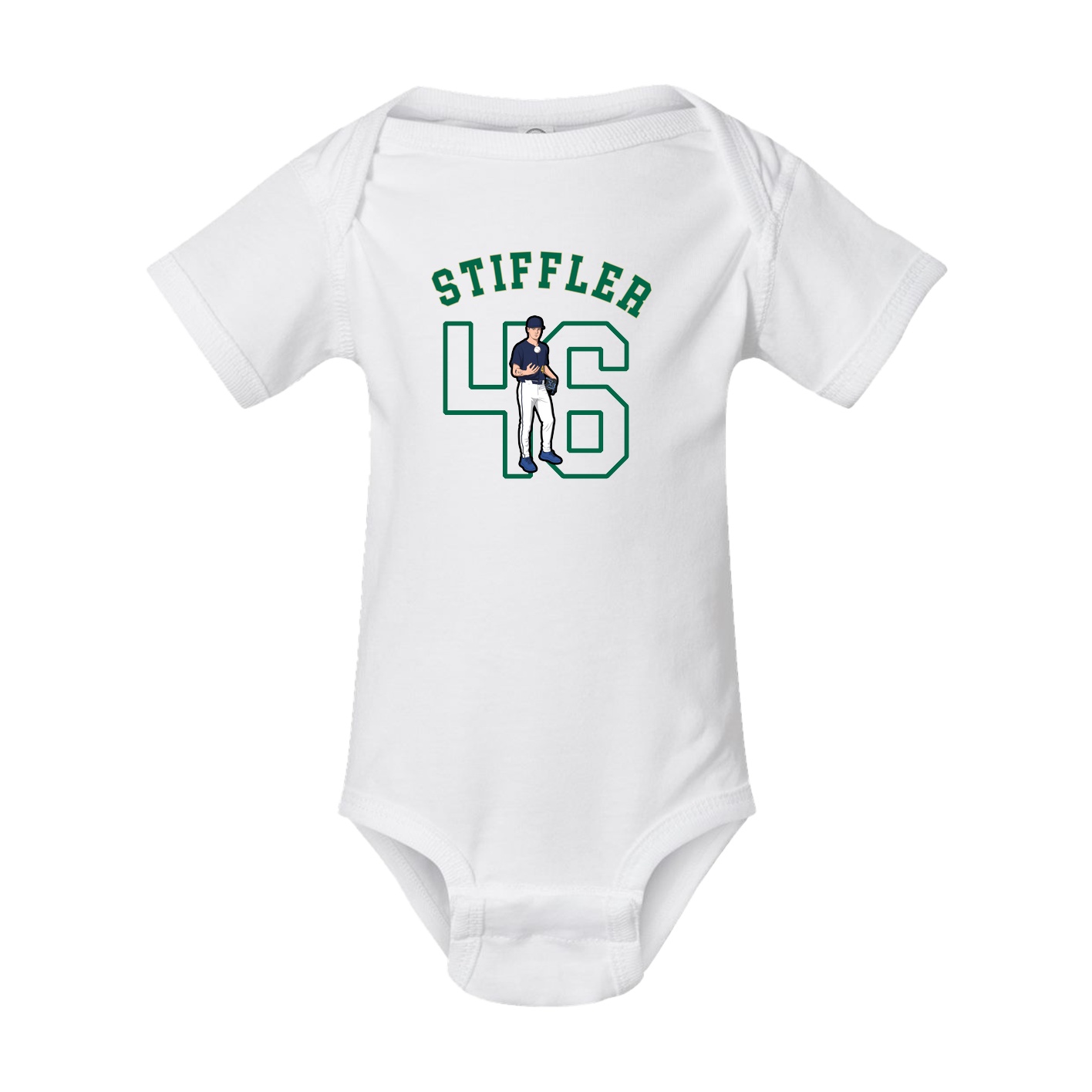 Baby Onesie — Shirsey Arch in White