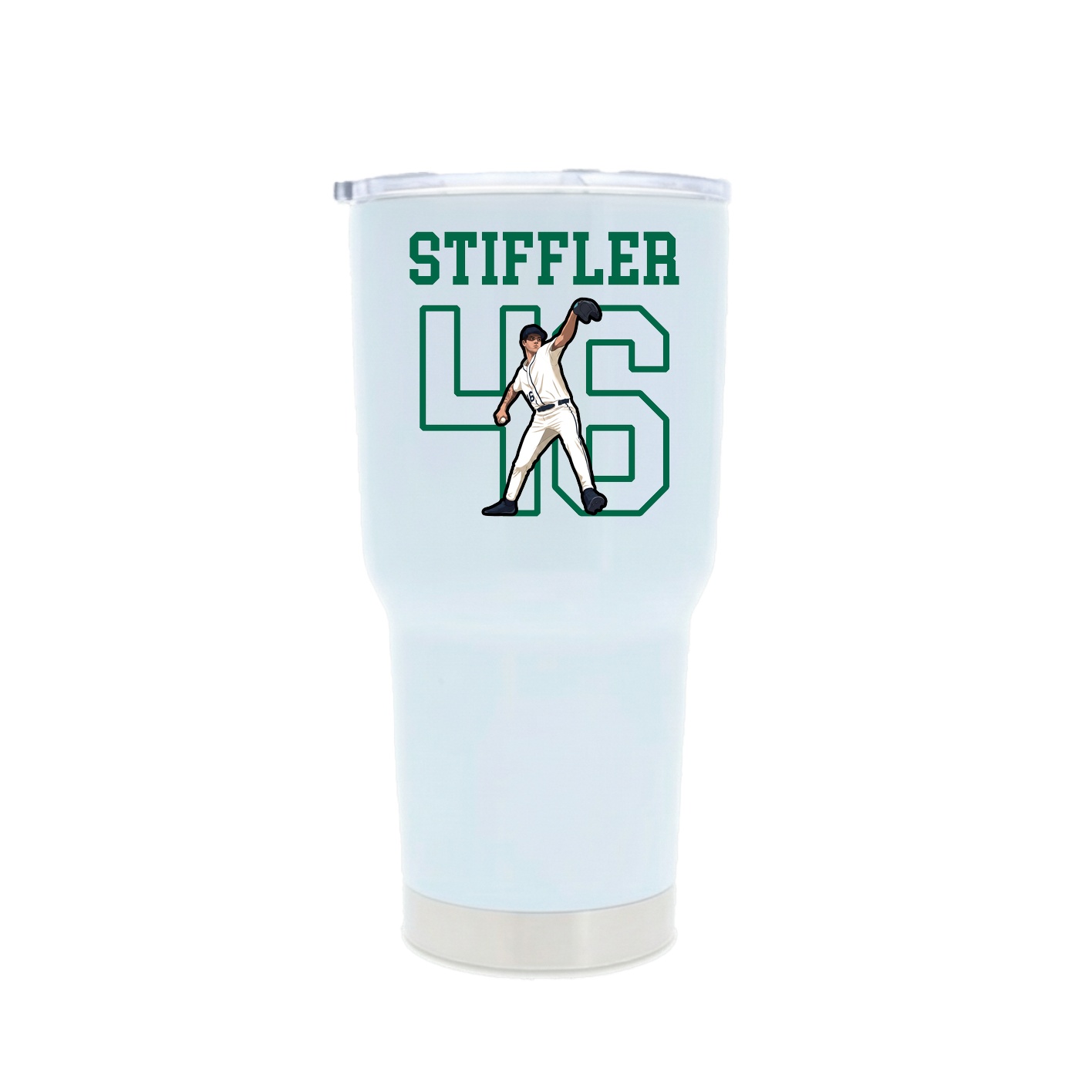 30oz Stainless Steel Tumbler — Shirsey in White