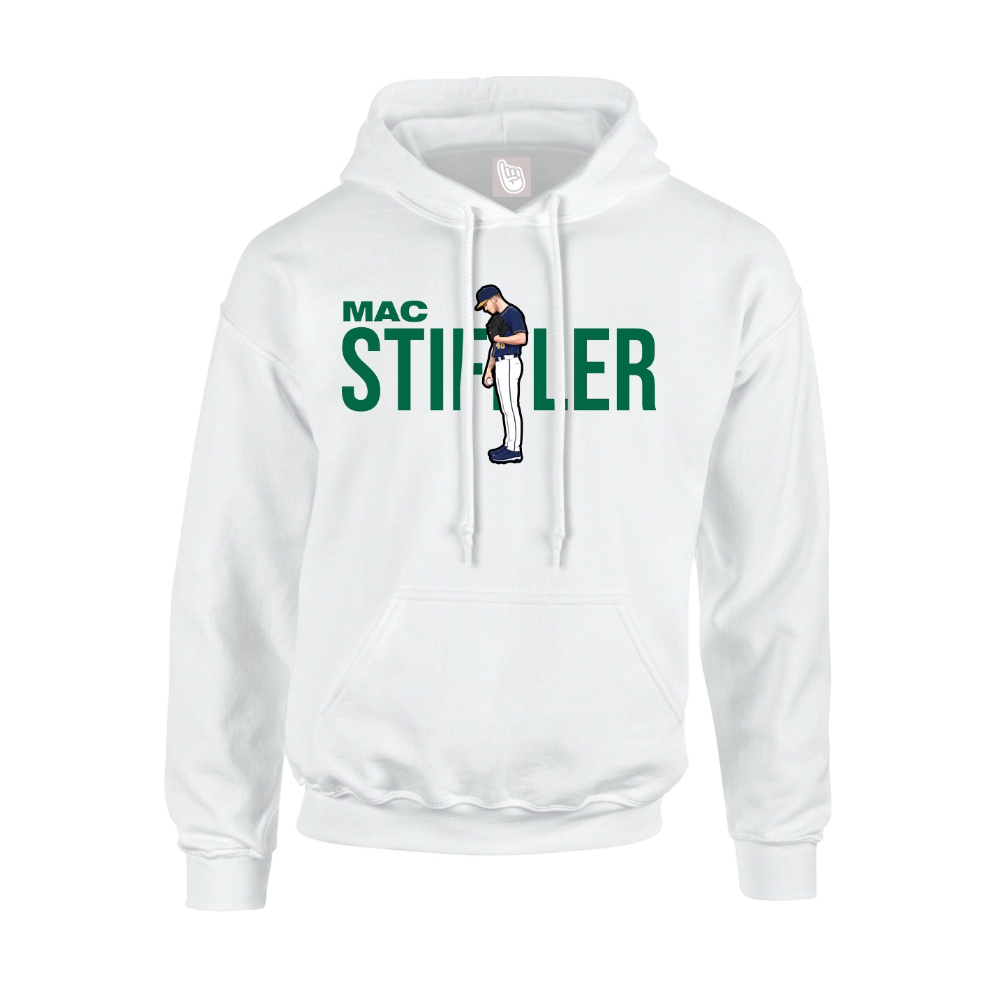 Youth Hoodie — Player Name in White