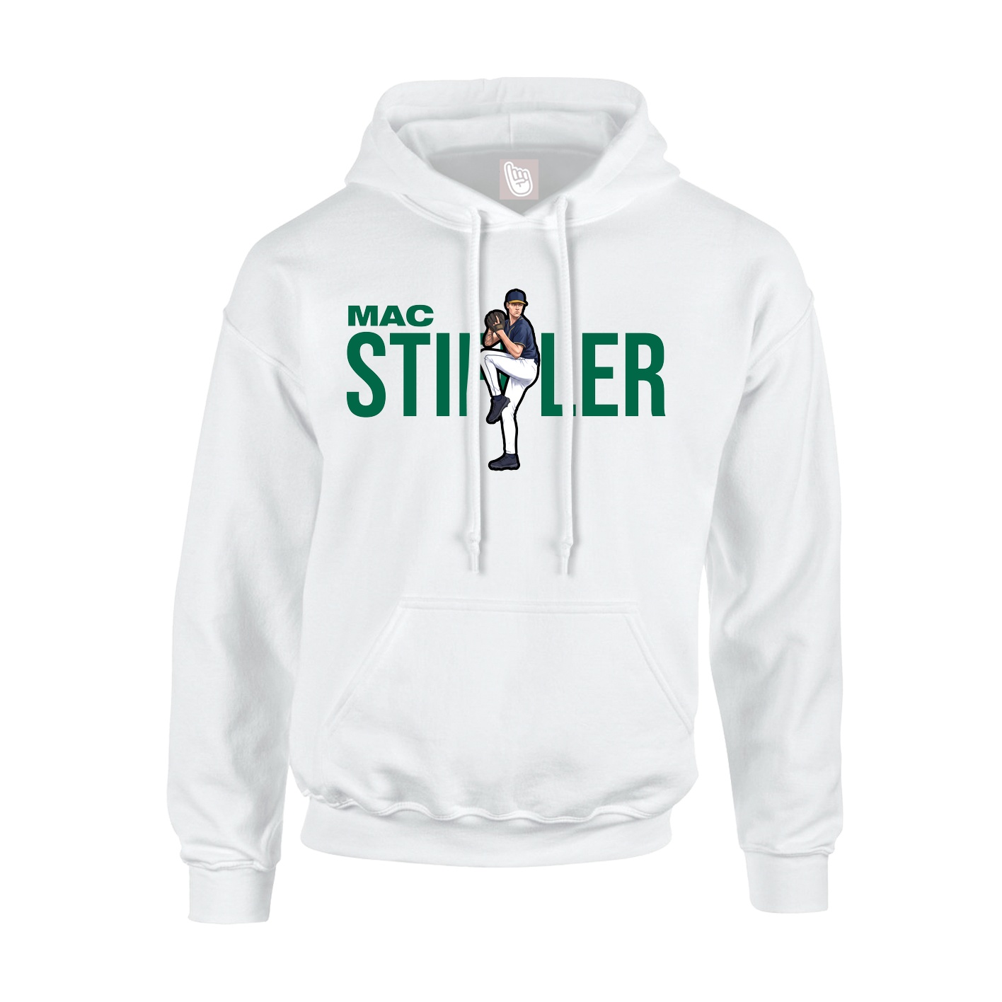 Youth Hoodie — Player Name in White