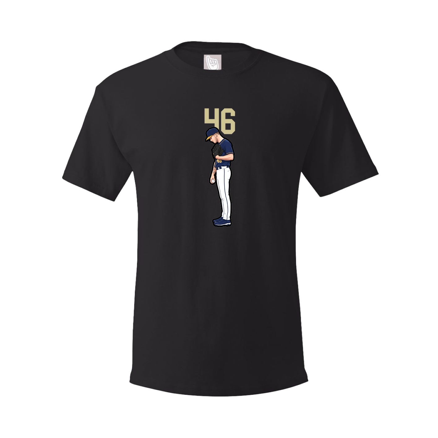 Youth Tee — Number Top in Black