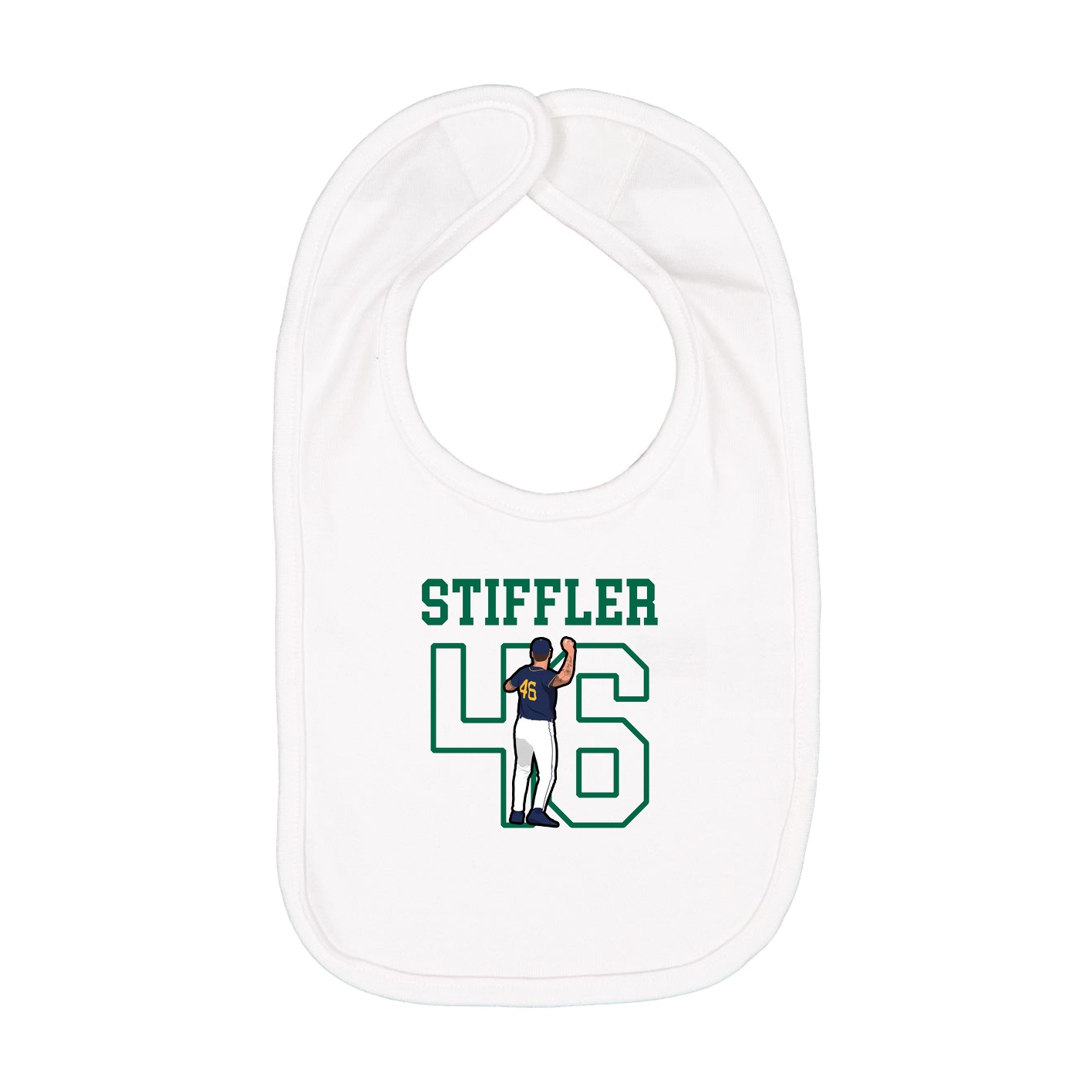 Infant Bib — Shirsey in White