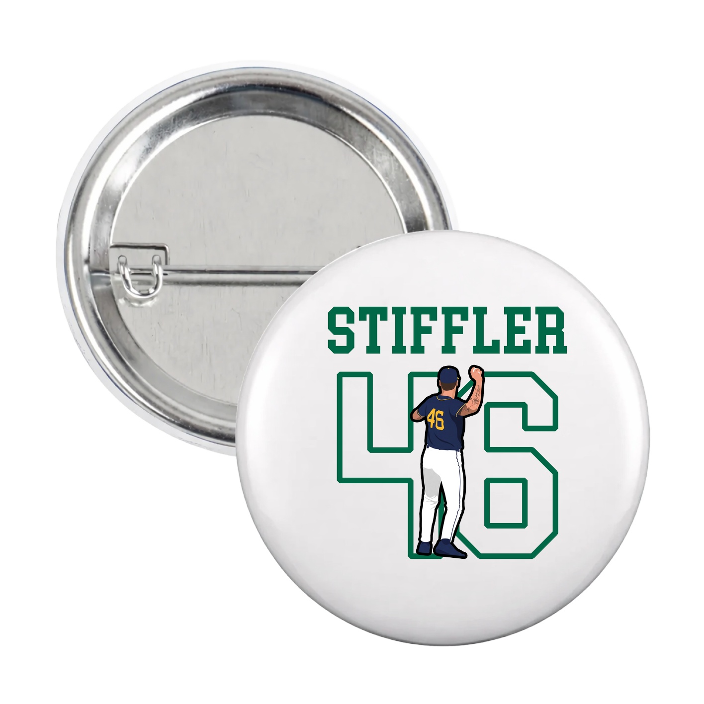 Game Day Button — Shirsey in White