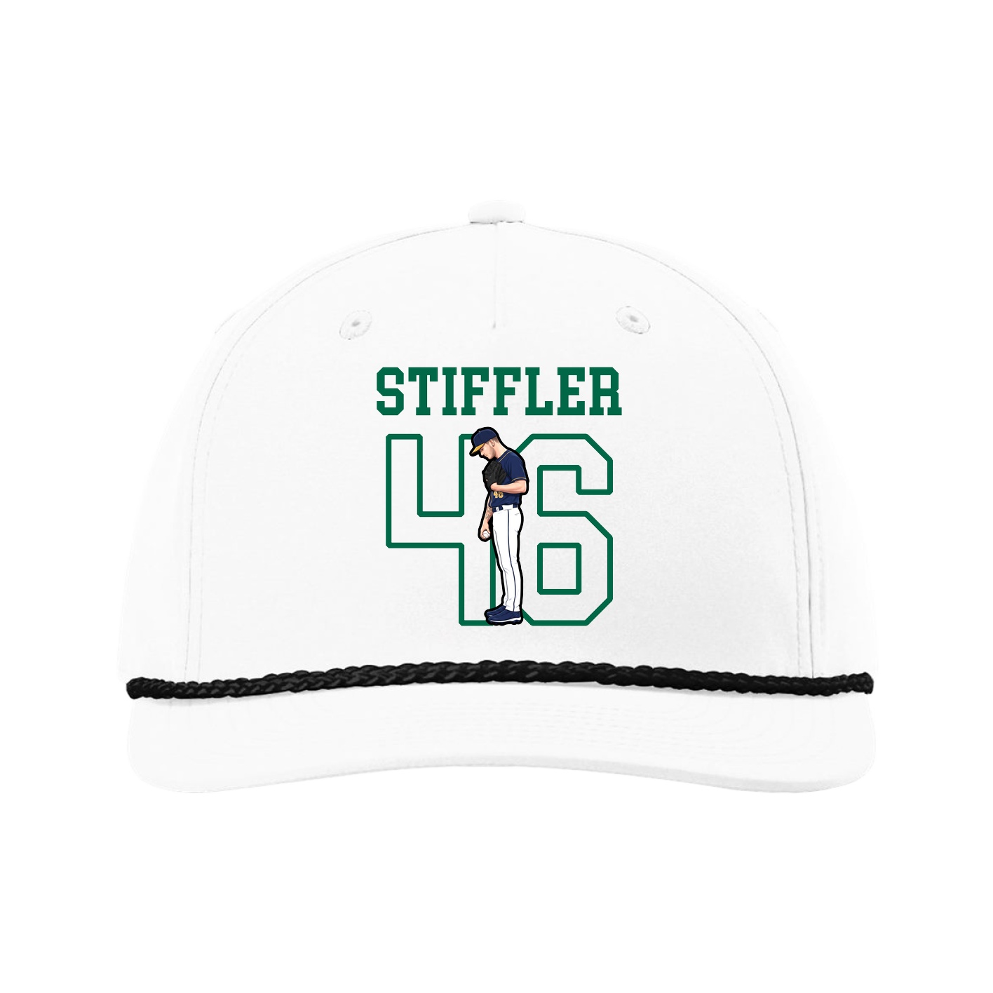 Five-Panel Classic Rope Cap — Shirsey in White
