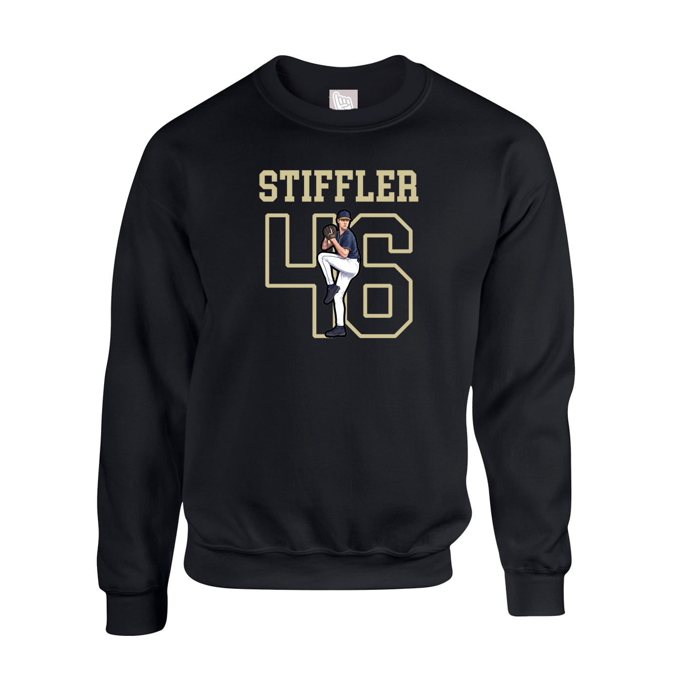 Fleece Crew — Shirsey in Black