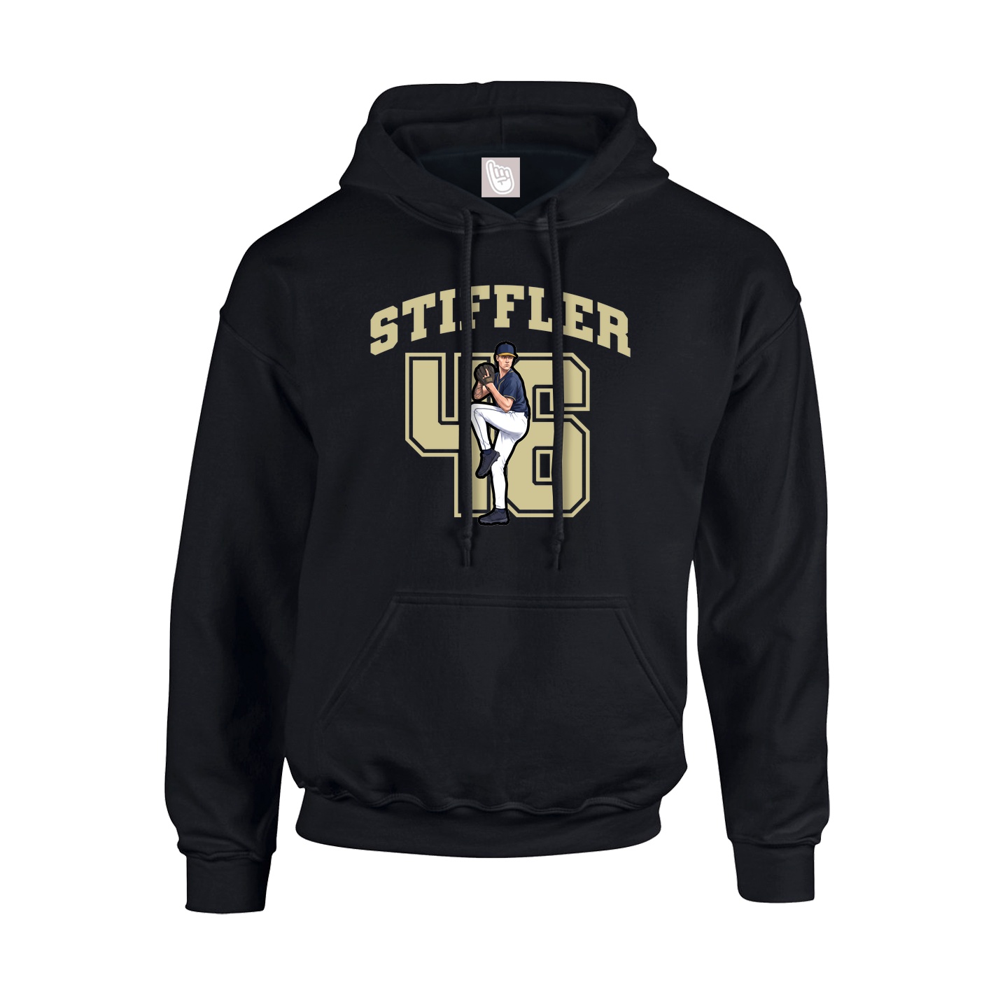 Hoodie — Number in Black