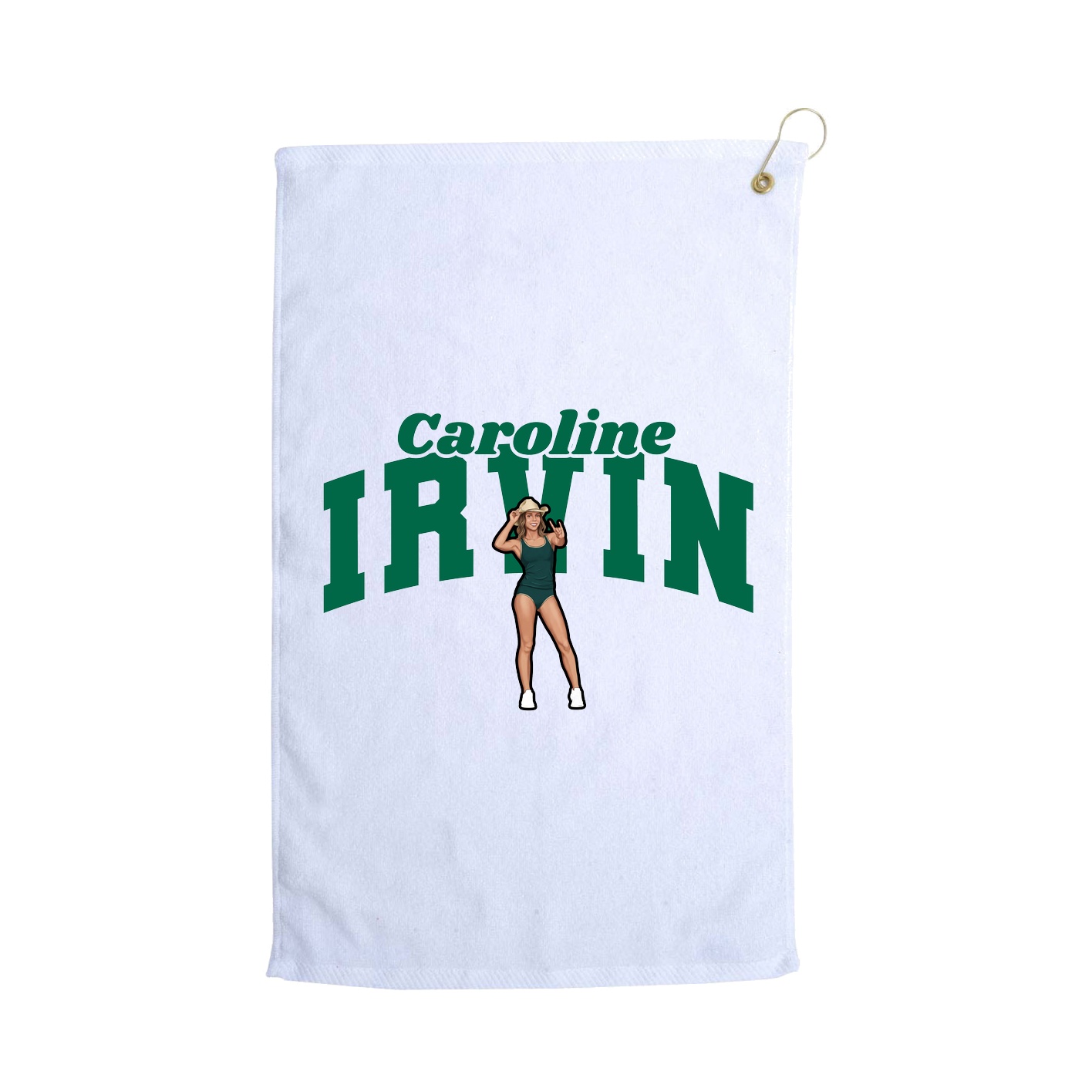 Golf Towel — Signature Arch in White