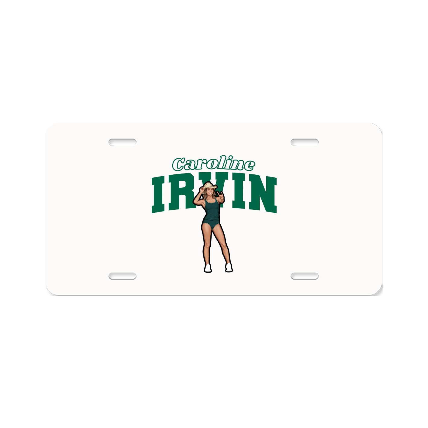 License Plate — Name Arch in Classic