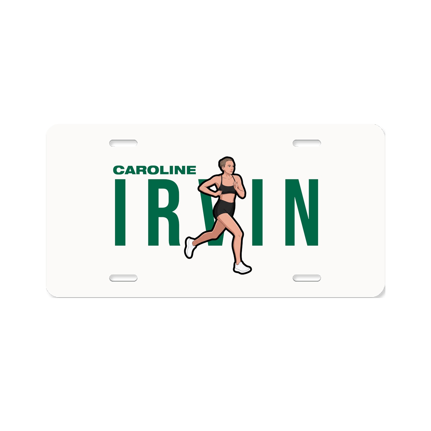 License Plate — Player Name in Classic