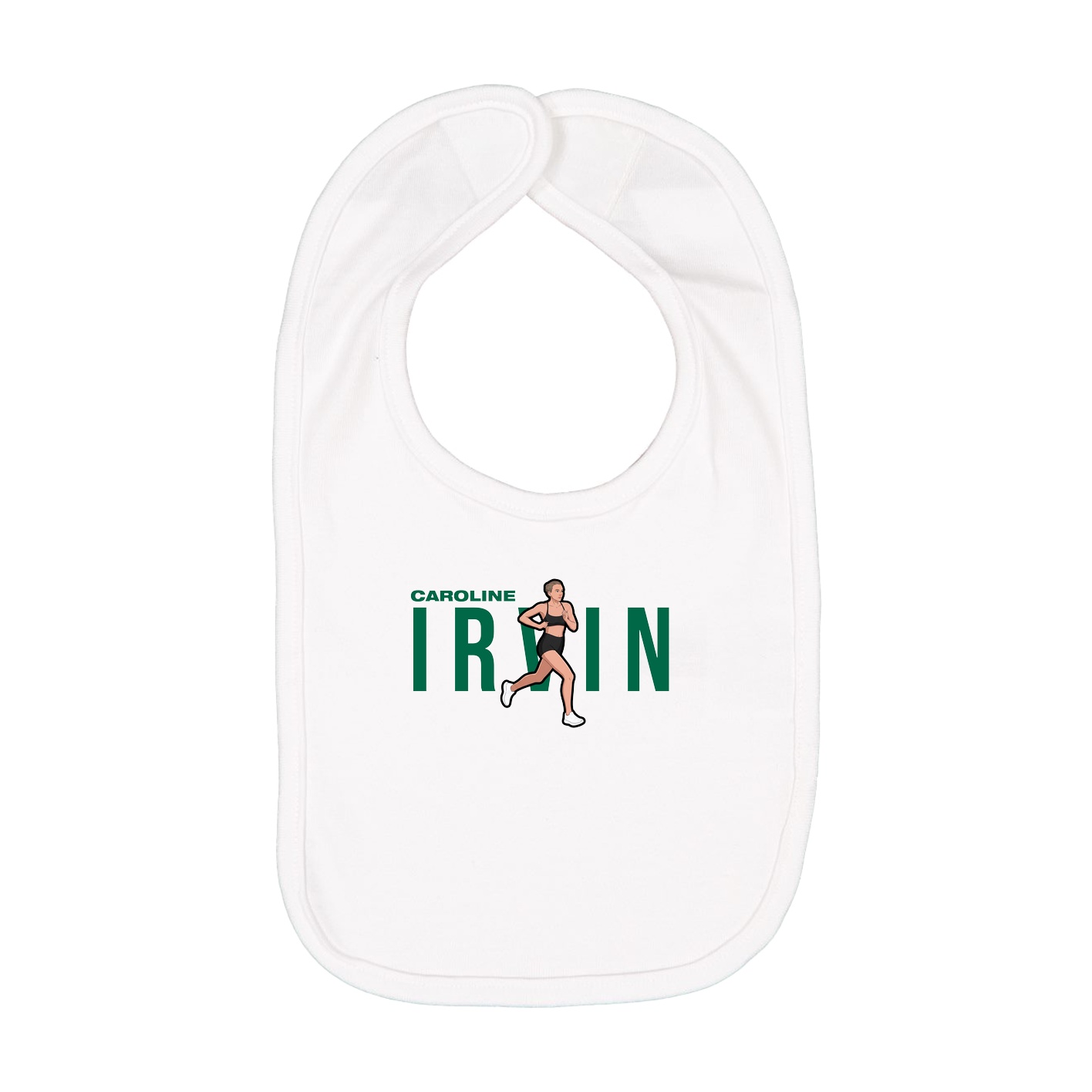 Infant Bib — Player Name in White