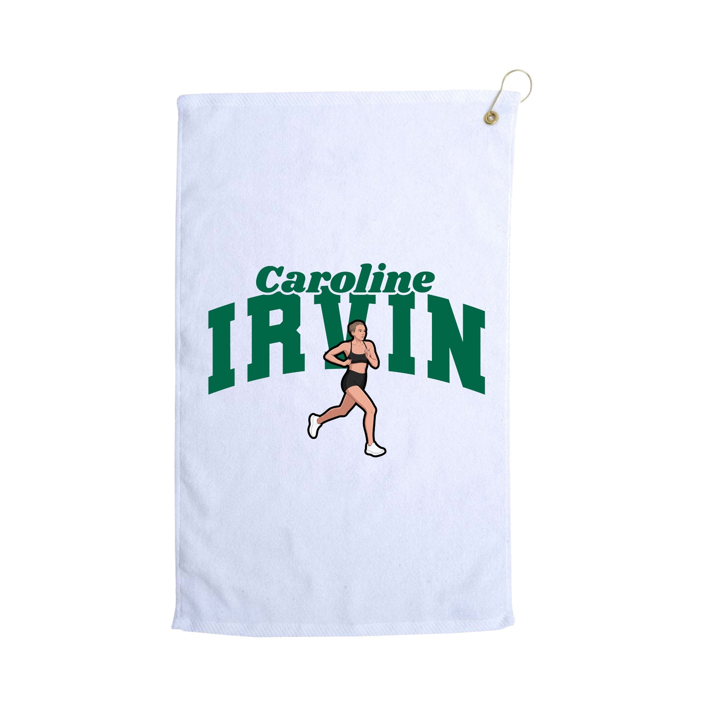 Golf Towel — Signature Arch in White