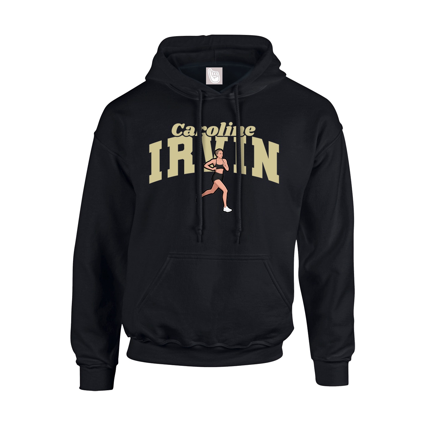 Youth Hoodie — Signature Arch in Black