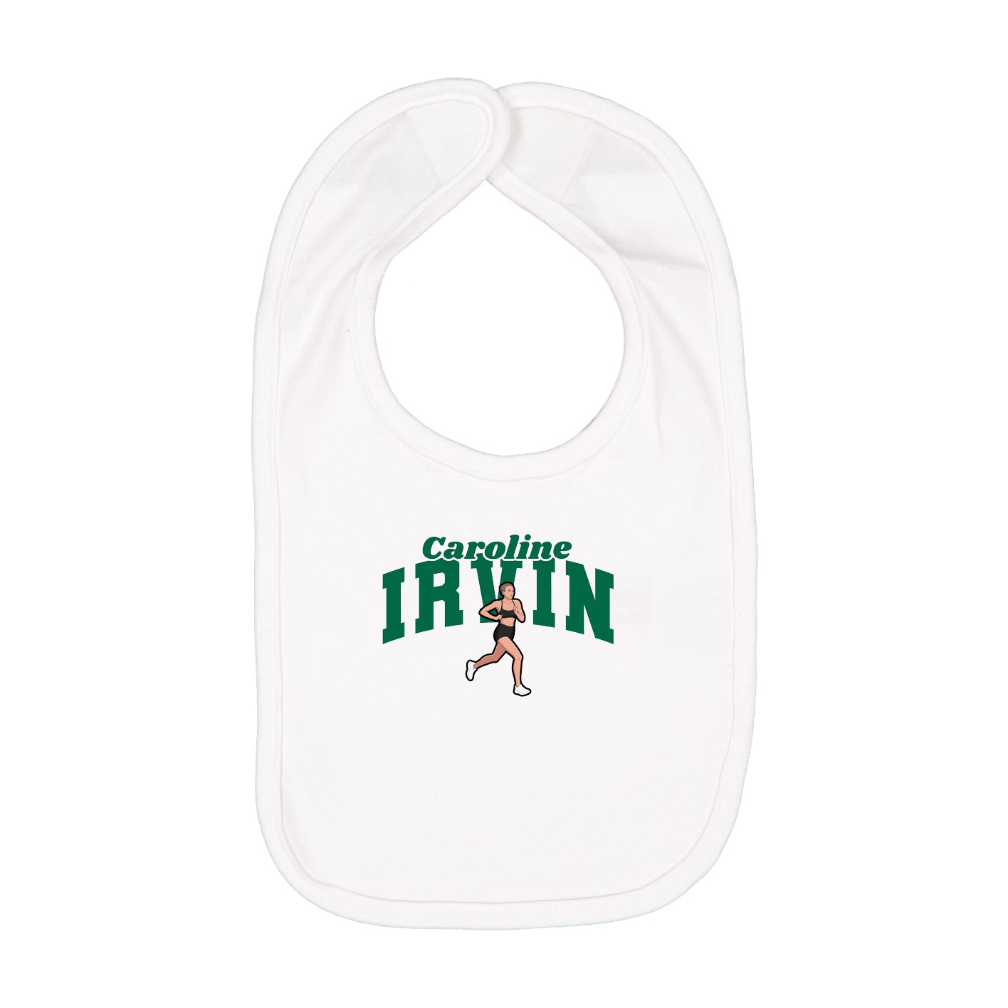 Infant Bib — Signature Arch in White