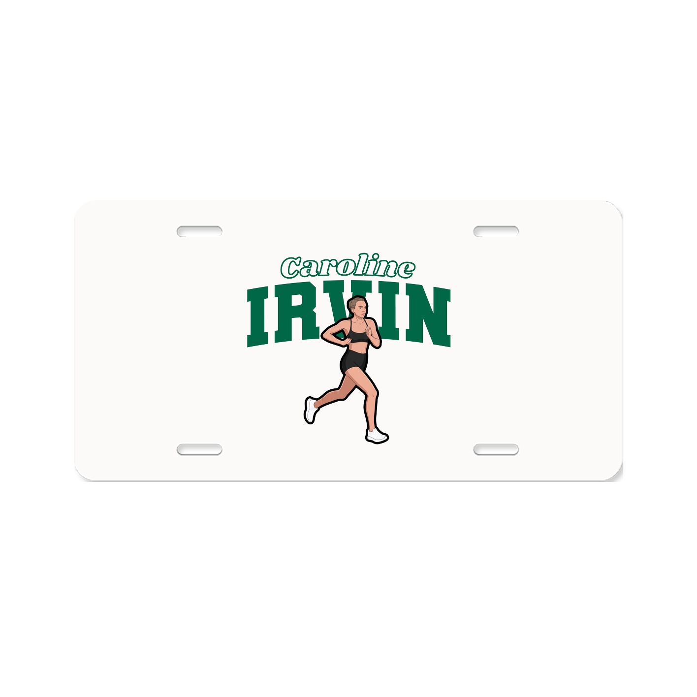 License Plate — Name Arch in Classic