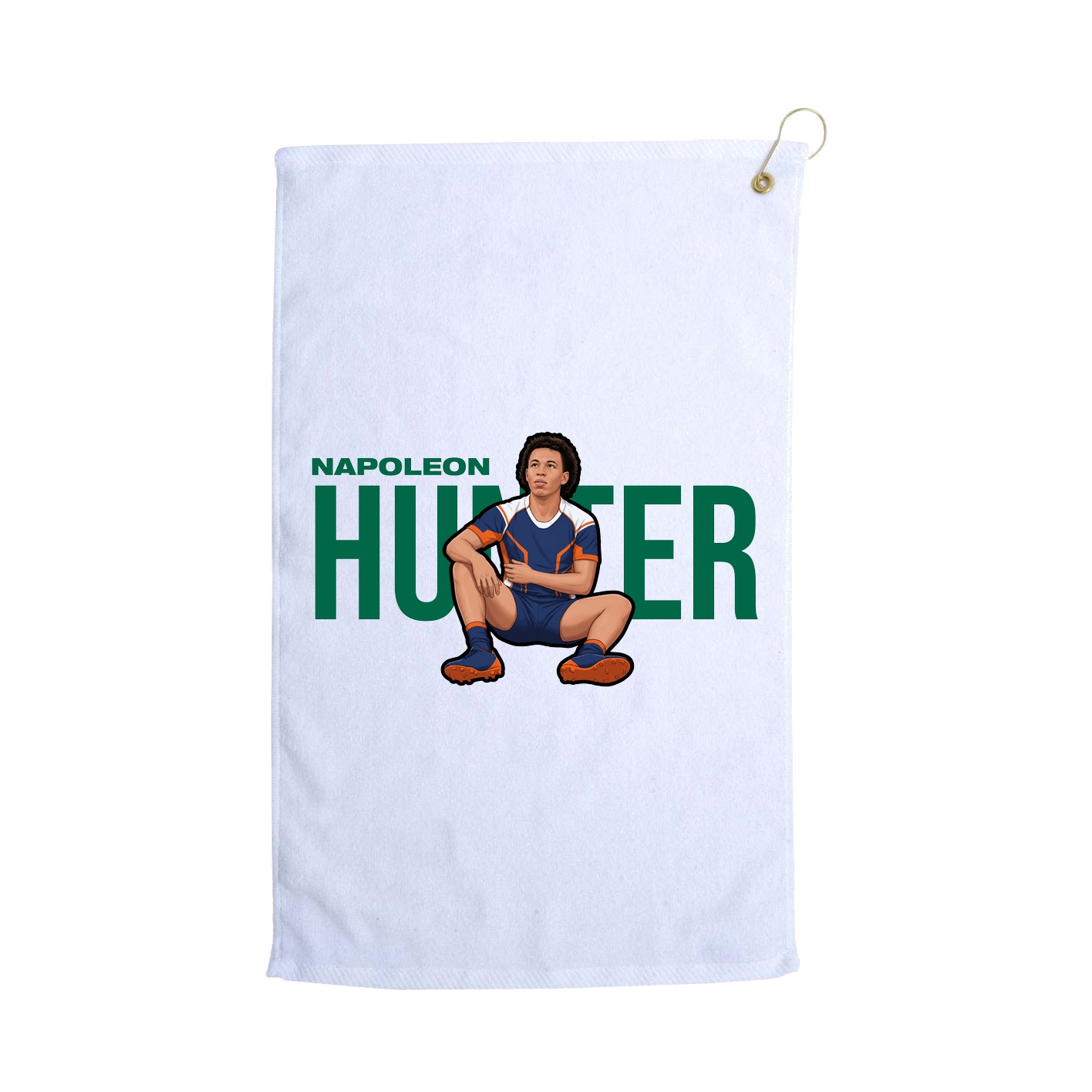 Golf Towel — Player Name in White
