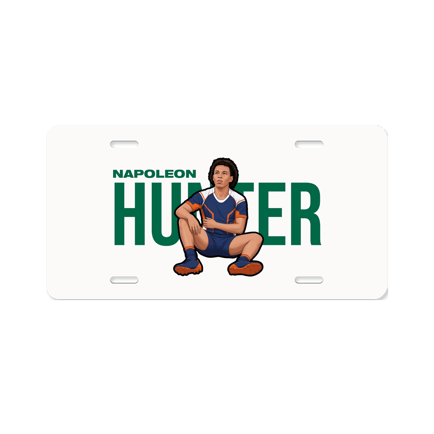 License Plate — Player Name in Classic