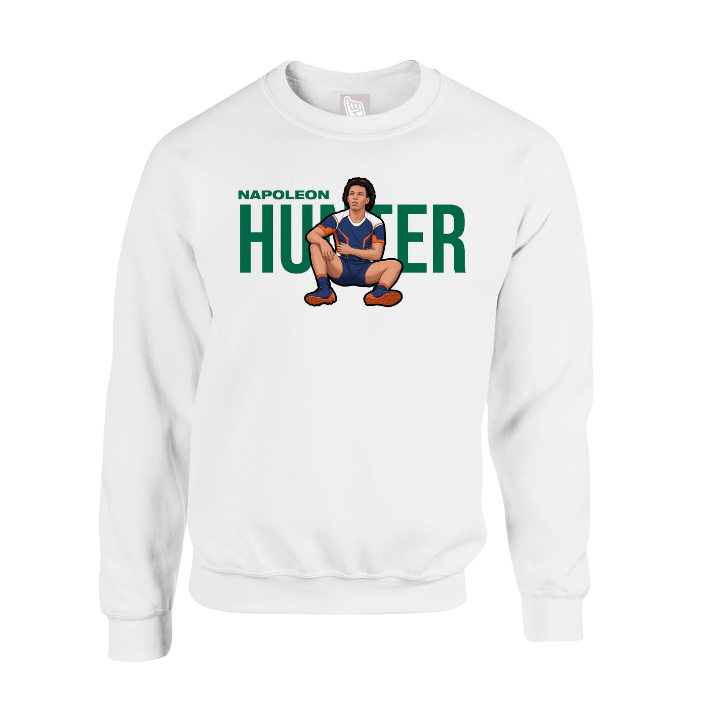 Fleece Crew — Player Name in White