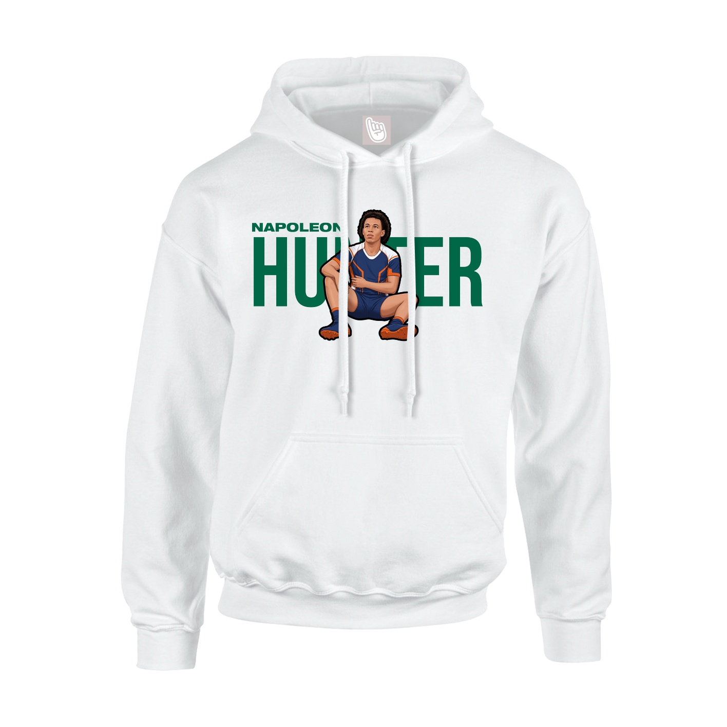 Youth Hoodie — Player Name in White