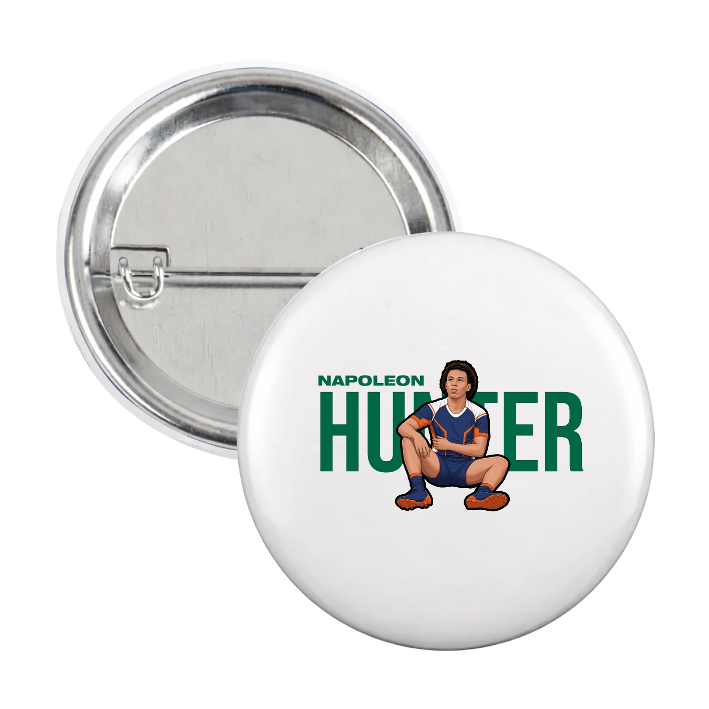 Game Day Button — Player Name in White