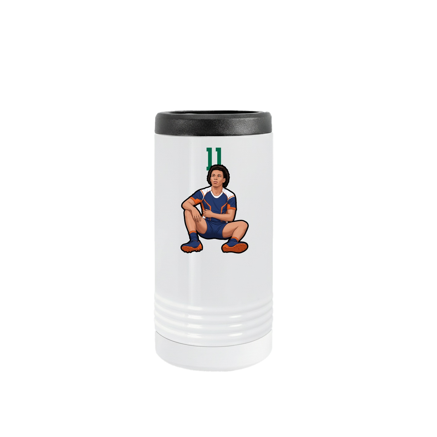 Slim Beverage Holder — Number Top in White