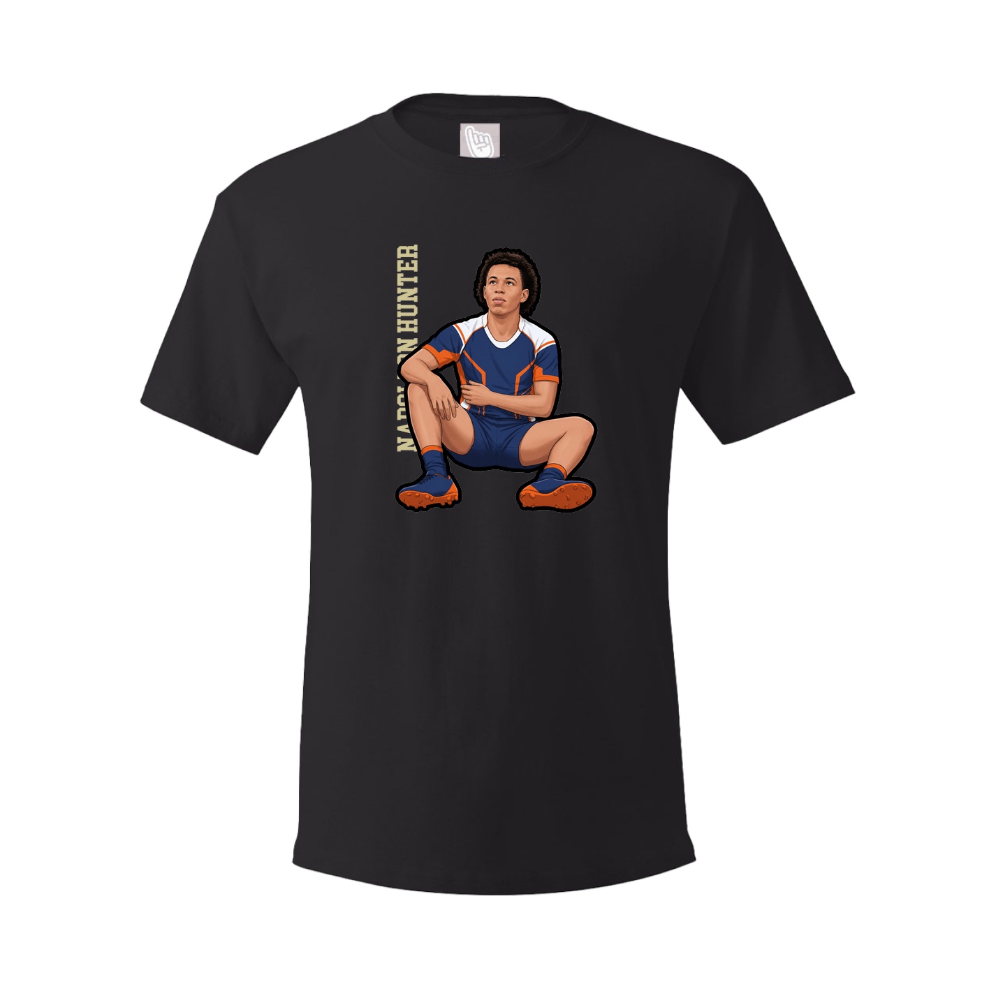 Tee — Name Vertical in Black