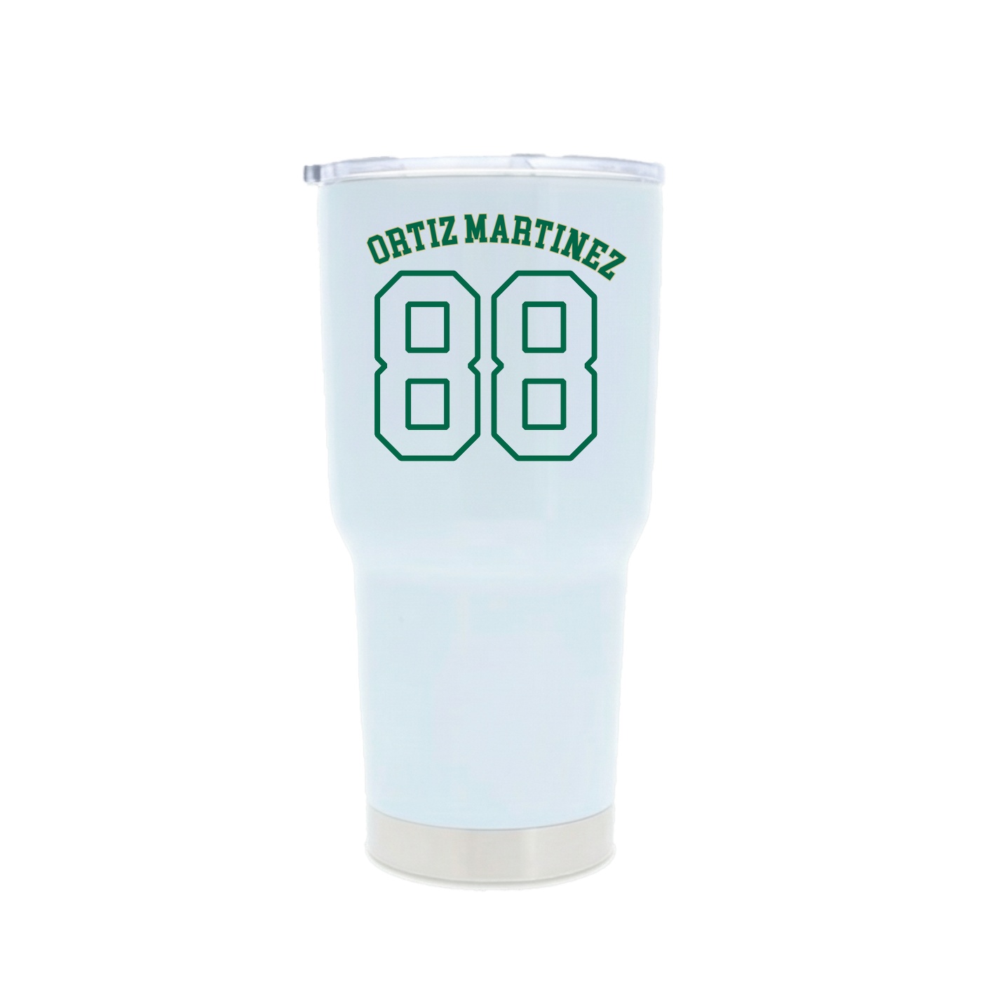30oz Stainless Steel Tumbler — Shirsey Arch in White