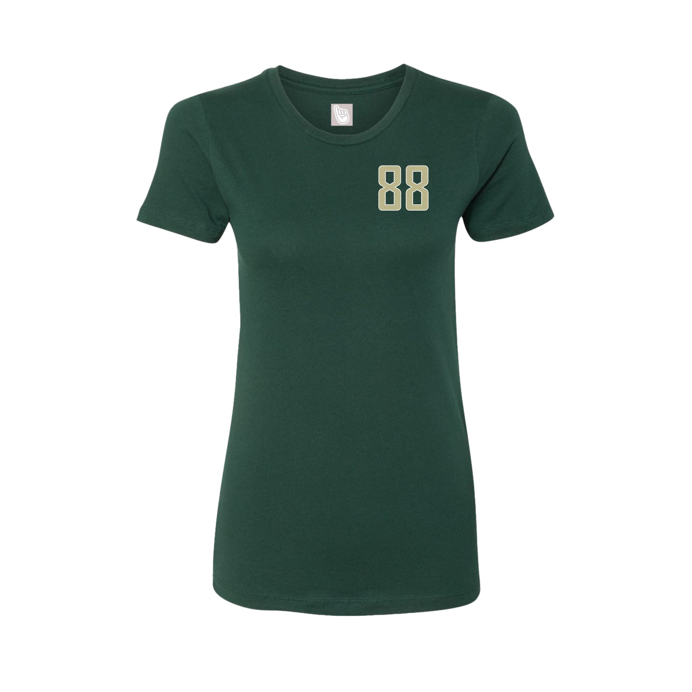 Fitted Women's Tee — Front Shirsy in Green