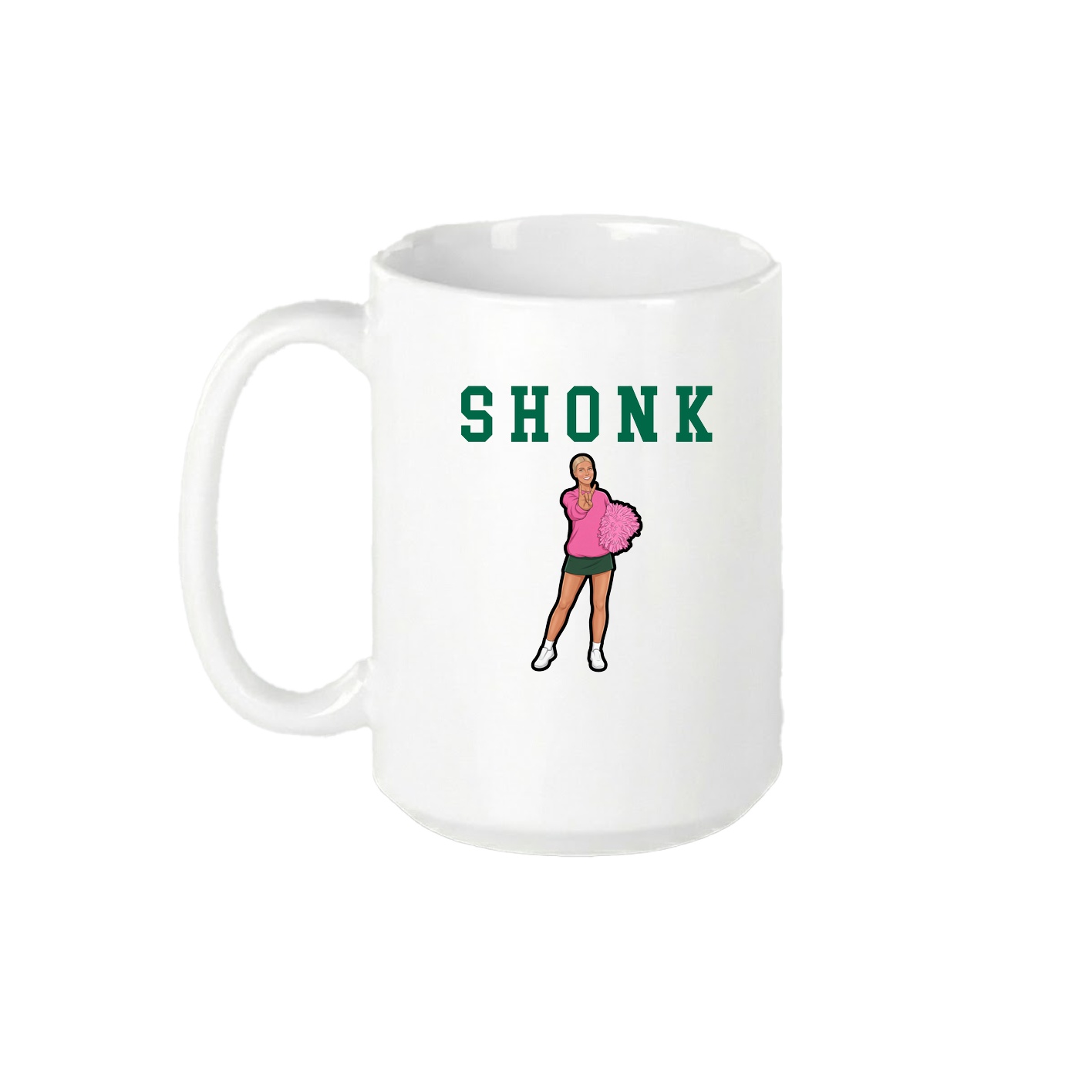 15oz Coffee Mug — Shirsey in White