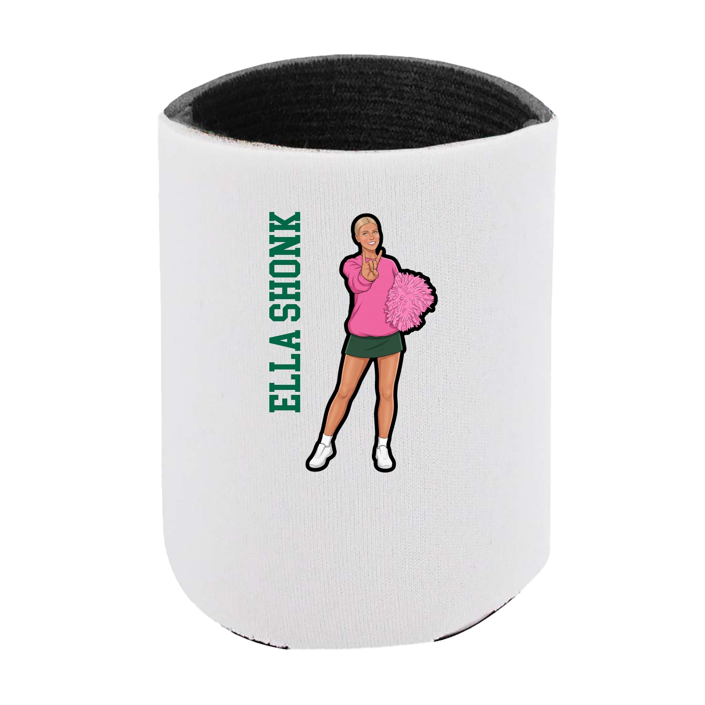 Can Holder — Name Vertical in White