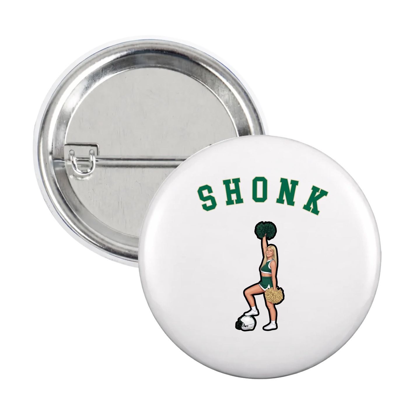 Game Day Button — Shirsey Arch in White