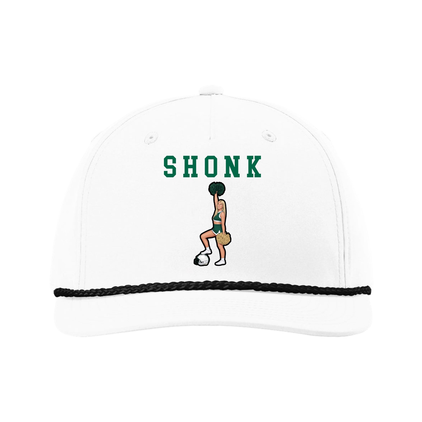 Five-Panel Classic Rope Cap — Shirsey in White