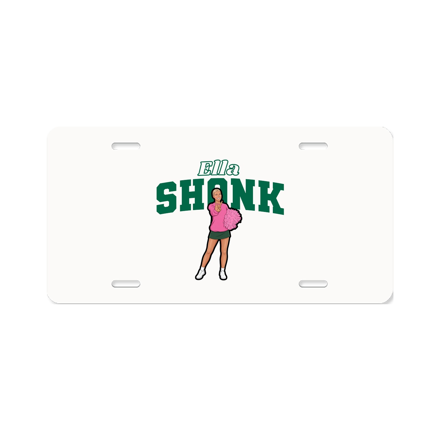 License Plate — Name Arch in Classic