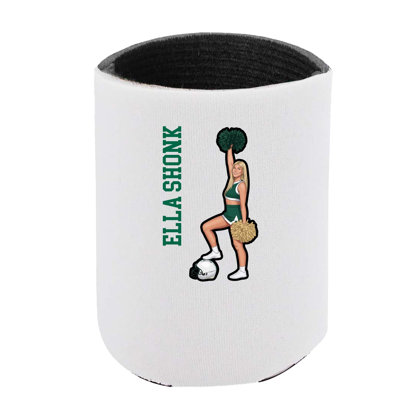 Can Holder — Name Vertical in White
