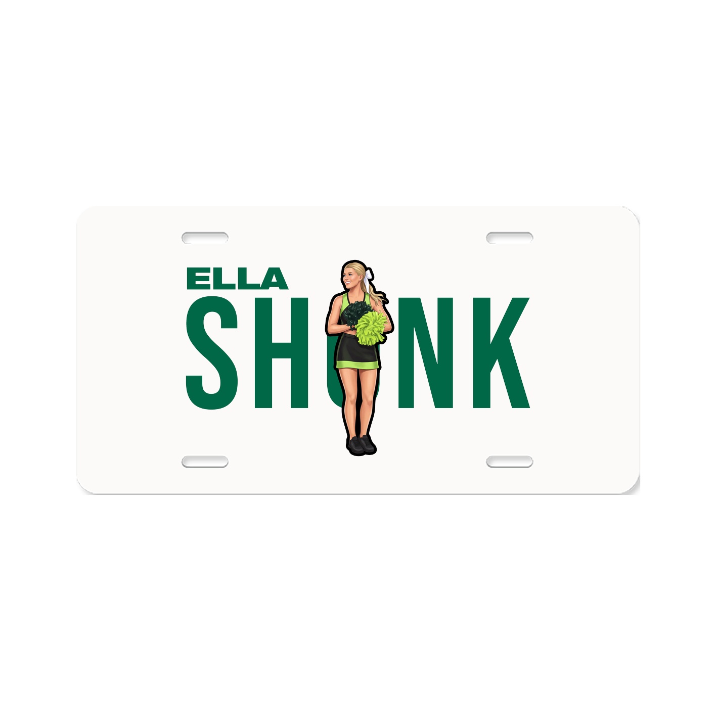 License Plate — Player Name in Classic