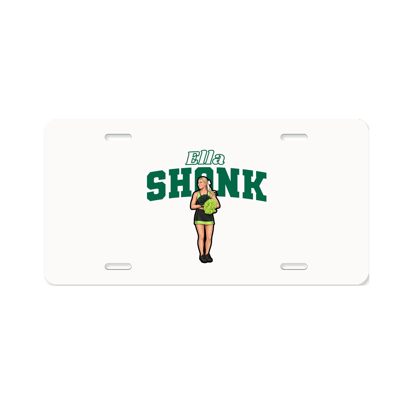 License Plate — Name Arch in Classic