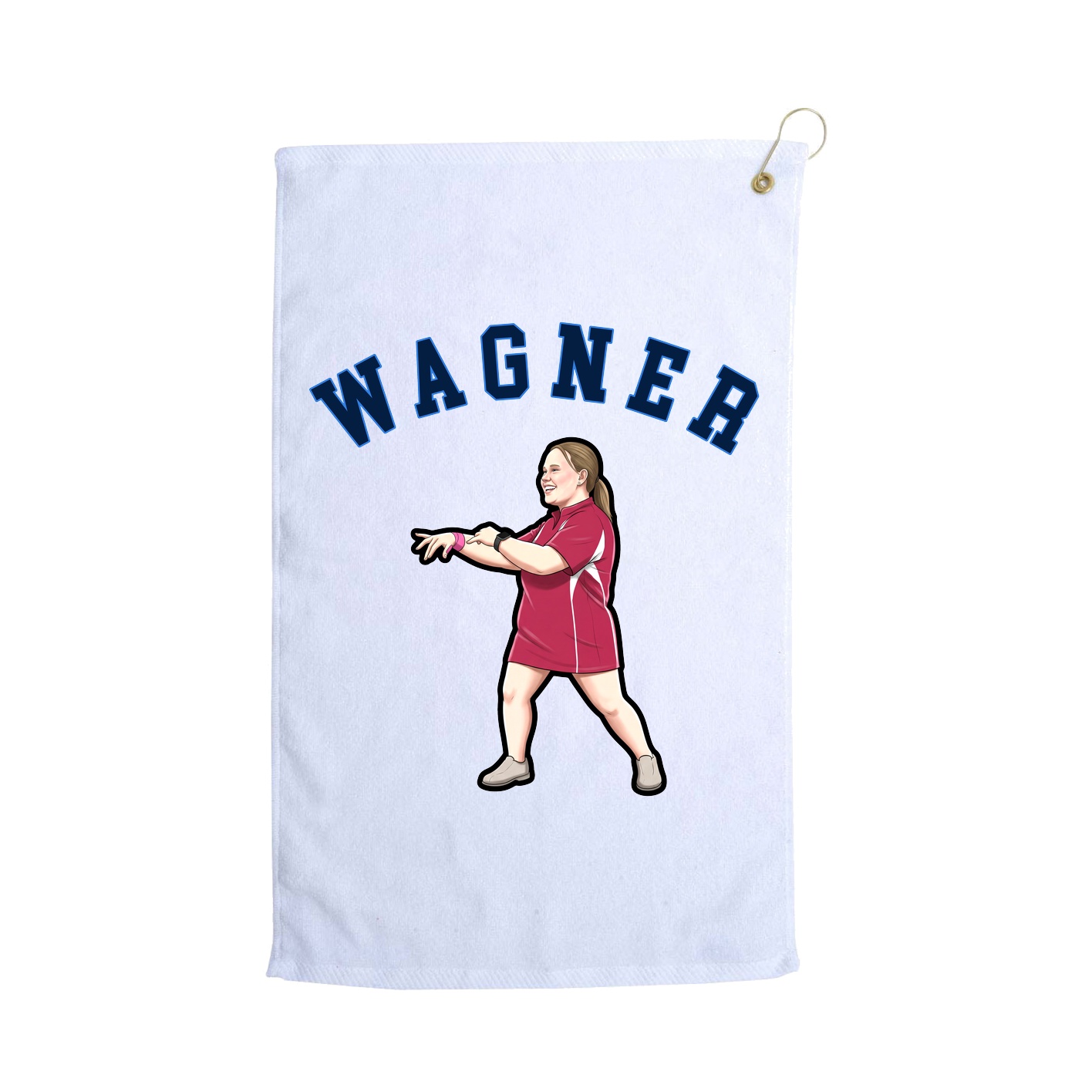 Golf Towel — Shirsey Arch in White