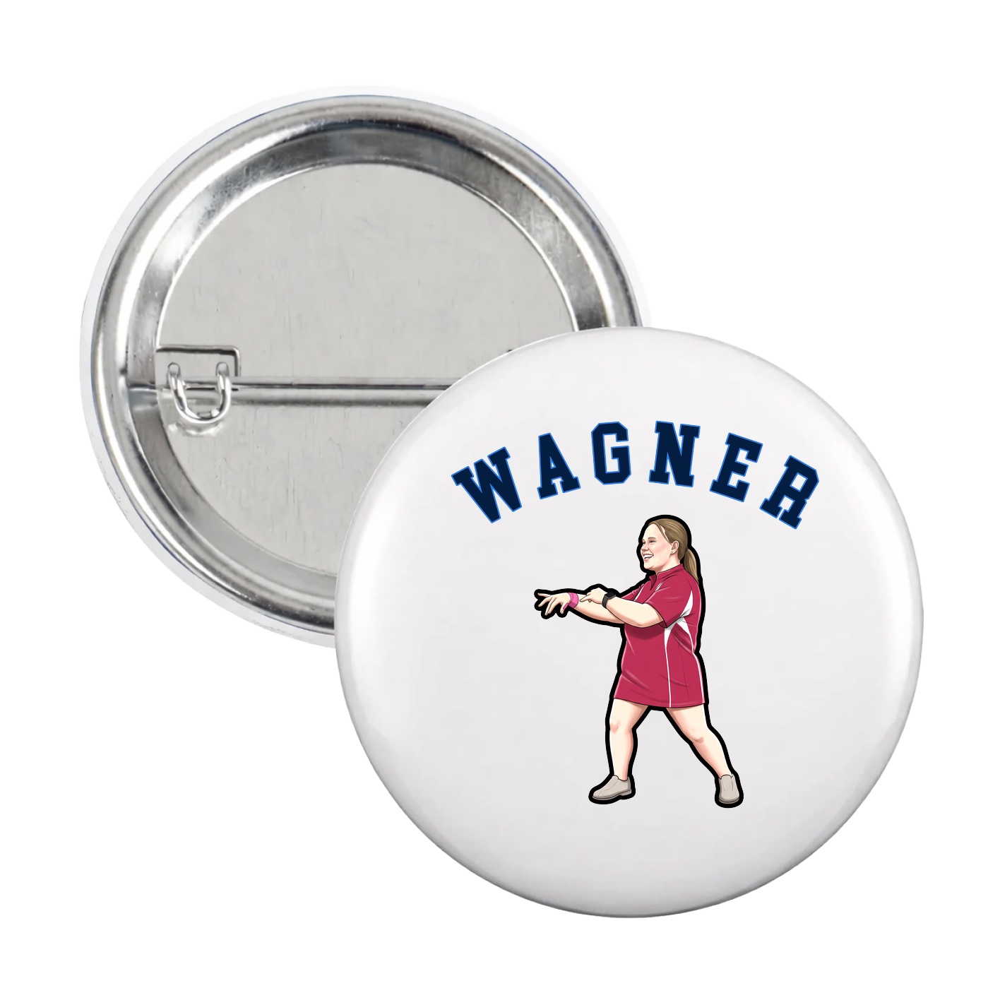 Game Day Button — Shirsey Arch in White