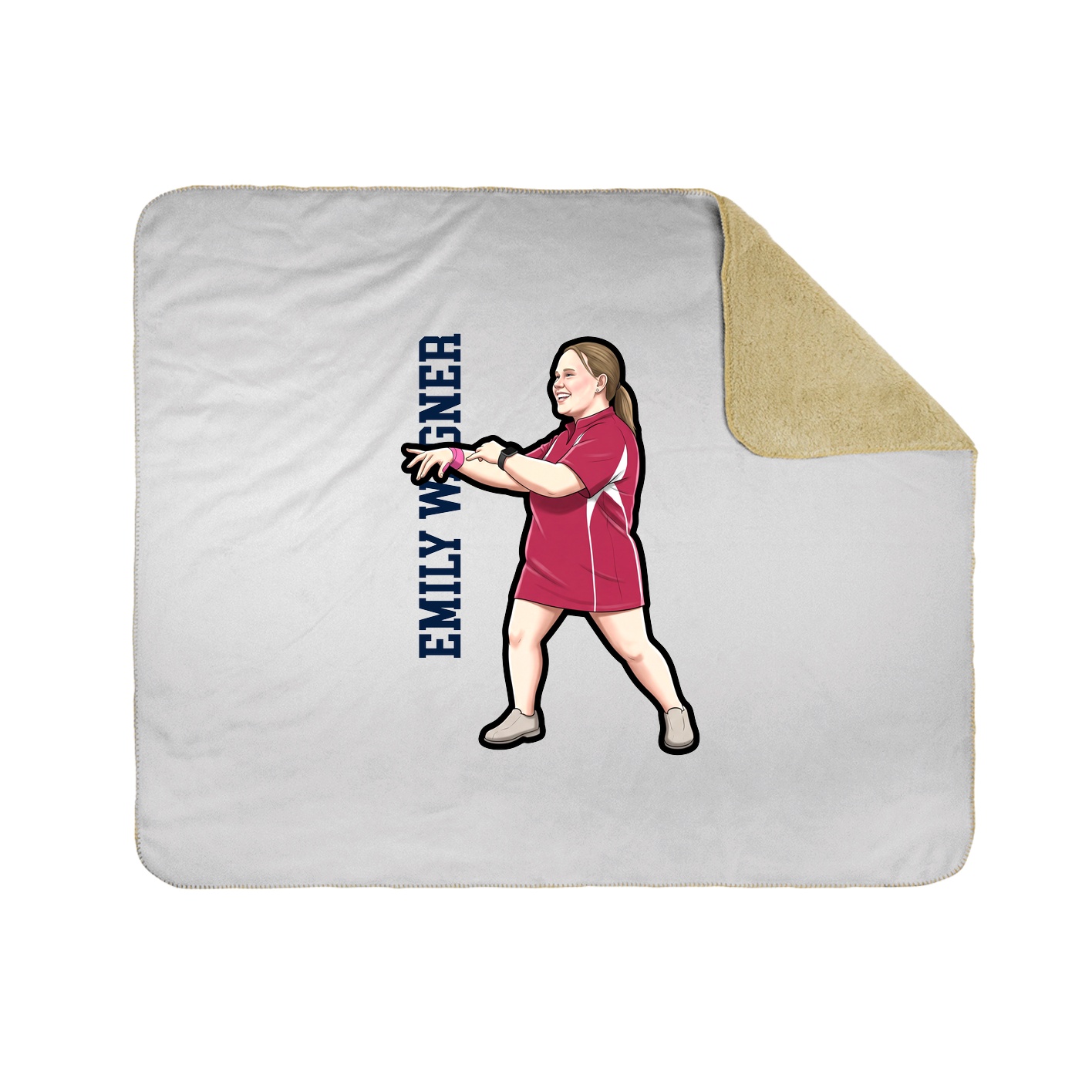 50x60 Sherpa Lined Throw Blanket