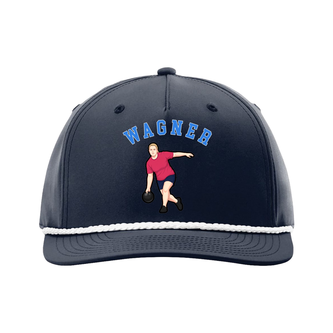 Five-Panel Classic Rope Cap — Shirsey Arch in Navy