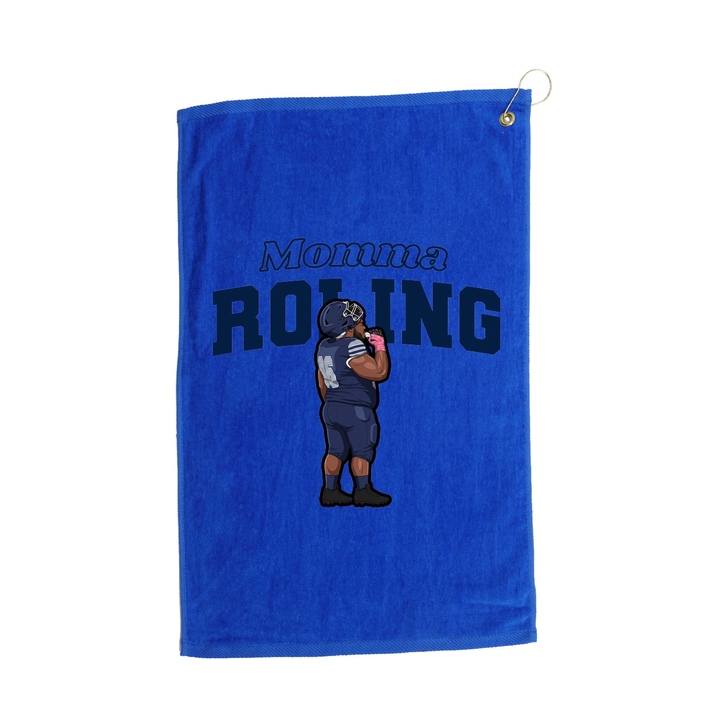 Golf Towel — Mothers Day Block in Royal