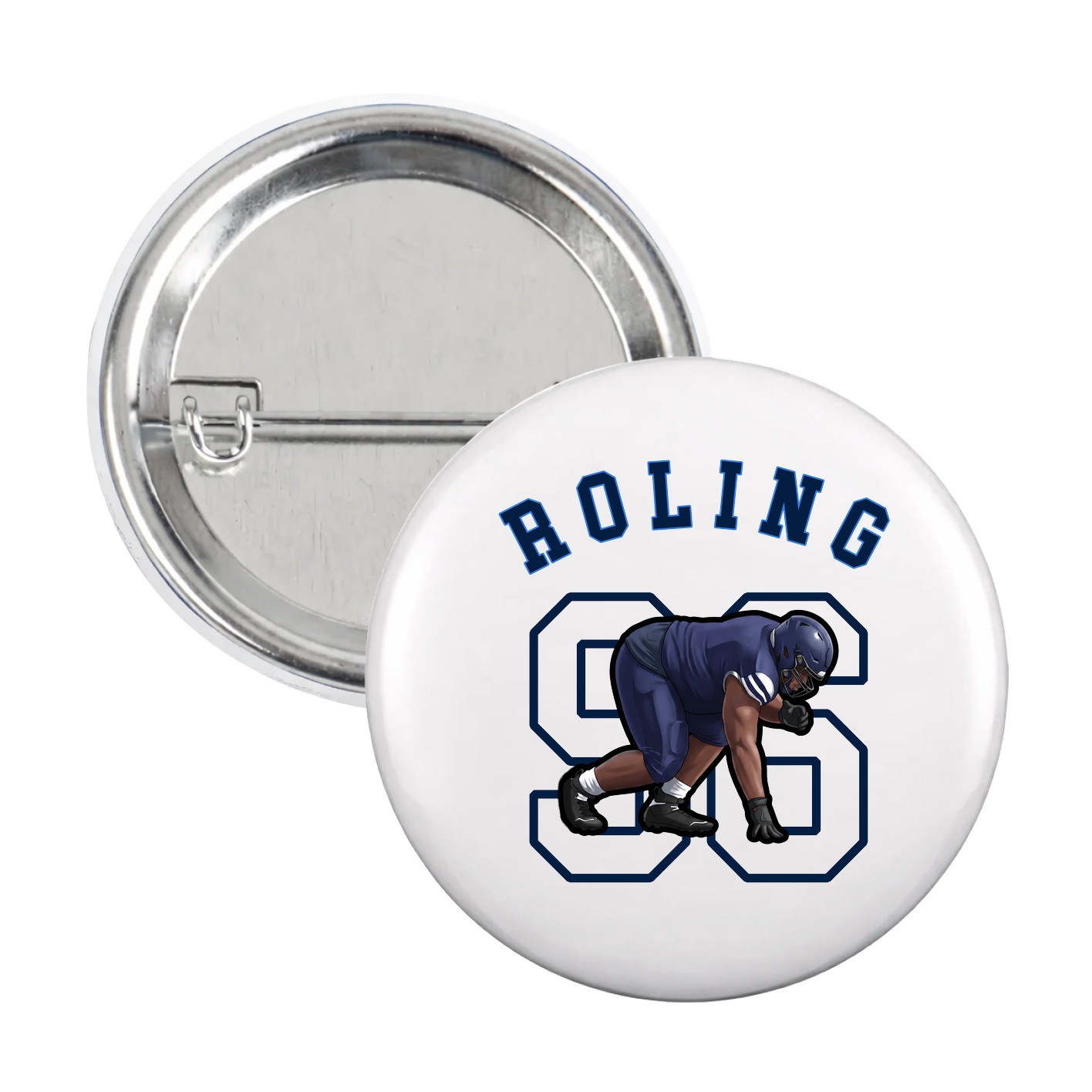 Game Day Button — Shirsey Arch in White