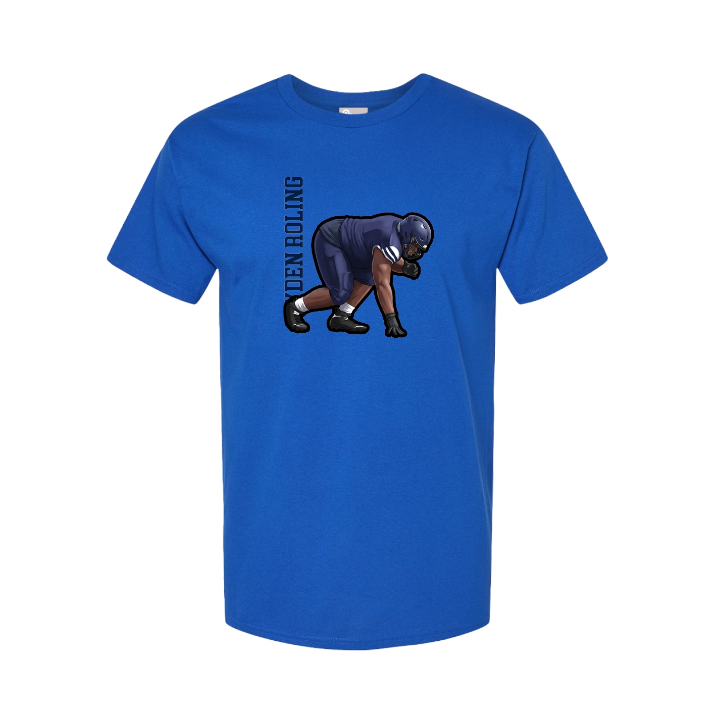 Tee — Name Vertical in Royal